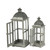 Urban Scape Candle Lanterns - 28" - Gray - 2ct