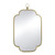 Notch Edged Wall Mirror with Ring - 36" - Gold - IMAGE 2