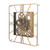 Roman Numerals Intertwining Gear Square Wall Clock - 35.5" - Gold - IMAGE 3