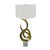 Aluminum Decorative Sculpture Table Lamp with Drum Shade - 32.25" - IMAGE 2