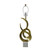 Aluminum Decorative Sculpture Table Lamp with Drum Shade - 32.25" - IMAGE 3