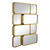 Geometric Rectangular Framed Wall Mirror - 32" - Gold - IMAGE 5