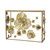 Floral Rectangular Console Table with Mirrored Top - 38.75" - Gold - IMAGE 1