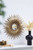 Sunburst Round Iron Wall Mirror - 28.25" - Gold