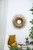 Sunburst Round Iron Wall Mirror - 28.25" - Gold
