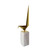 Large Origami Bird Statue on Marble Base - 20.5" - Gold - IMAGE 4