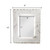 Rectangular Marble Picture Frame - for 5" x 7" Photo - White and Gold - IMAGE 2
