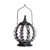 Beaded Metal Candle Lantern - 11.5" - Black - IMAGE 1
