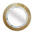 Ribbed Outer Ring Wall Mirror - 3' - Gold and Silver - IMAGE 1