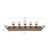 Mango Wood Tea Light Candle Holder - 31.5" - Brown and Black
