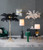 Leave Base Marble Table Lamp with Drum Shade - 29" - White and Gold - IMAGE 3