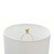 Leave Base Marble Table Lamp with Drum Shade - 29" - White and Gold