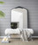 Baroque Style Full Length Arched Mirror - 5.5' - Black - IMAGE 2