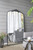 Baroque Style Full Length Arched Mirror - 5.5' - Black - IMAGE 3