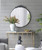 Round Baroque Style Wall Mirror - 38.5" - Black - IMAGE 3