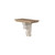 Weathered Style Corbel Wooden Wall Shelf - 13.75" - White and Brown - IMAGE 2