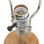 Pebble Wooden Table Lamp with Beige Drum Shade - 25.5" - IMAGE 4