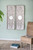 Large Rectangular Wooden Wall Plaques with Mirror - 48" - Set of 2 - IMAGE 5