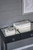 Rectangular Marble Box with Brass Finish Handle - 7" - White - IMAGE 2