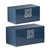 Geometric Boxes - 13.5" - Navy Blue - Set of 2 - IMAGE 2