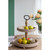 2-Tiered Wooden Tray with Handle and Beaded Trim - 17" - IMAGE 5