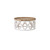 Lattice Weathered Whitewash Round Coffee Table - 32" - IMAGE 1