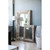 Distressed Finish Rectangular Wall Mirror - 3.25' - Brown