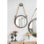 Round Hanging Wall Mirror with Rope Strap - 29.5" - Black - IMAGE 3