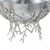 Hammered Aluminum Bowl with Twig Stand - 14.25" - Silver