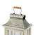 Candle Lanterns with Handle and Drawers - 36.5" - Ivory and Silver - 2ct
