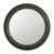 Antique Round Wooden Wall Mirror - 23.5" - Brown and Black - IMAGE 1