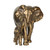 Elephants Statue Tabletop Decoration - 12" - Gold - IMAGE 4
