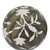 Floral and Leaf Orb Decorations - 5" - Brown and White - Set of 3 - IMAGE 4