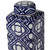 Valora Square Porcelain Lidded Jar - 10" - Blue and White