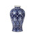 Bold Geometric Pattern Porcelain Vase - 12.75" - IMAGE 5