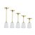 Two Toned Marble Pillar Candleholders - 16" - Set of 5 - IMAGE 1