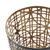 Latticework Pierced Candle Lanterns - 15" - Black and Gold - Set of 3 - IMAGE 3