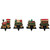 Set of 4 Merry Christmas Train Stocking Holders 5" - IMAGE 2