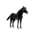 Handcrafted Plush Life Size Pony Stuffed Animals - 56" - Black - IMAGE 1