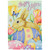 Bunny and Butterflies "Happy Easter" Outdoor Garden Flag - 18" x 12.5" - IMAGE 1