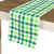 72" Green Checkered Table Runner - IMAGE 5