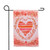 Watercolor Heart Valentine's Day Outdoor Garden Flag 18" x 12.5" - IMAGE 2