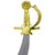 19-Inch Silver and Gold Buccaneer Pirate Cutlass Halloween Accessory - IMAGE 2