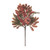 20" Brown and Red Fall Harvest Pick with Pumpkin and Berries - IMAGE 1