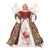 15.75" Multicolored Cardinal Coat Angel Christmas Tabletop Figure - IMAGE 1