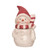 12" White and Red Snowman with Scarf Christmas Cookie Jar - IMAGE 1