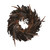Brown and Black Feather Artificial Fall Harvest Wreath, 23-Inch - IMAGE 1