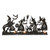 24.25 Black Witch Scene Halloween Tabletop Decoration - IMAGE 1