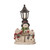 10.25" Pre-Lit White and Black Snowman Lamp Post "Merry Christmas" Tabletop Decor - IMAGE 1