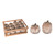 Set of 12 Velvet Pumpkin in Crate Fall Harvest Tabletop Decoration - IMAGE 1